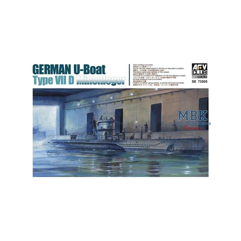 AFV Club U-Boot Typ VII D Minenleger 1 AFV Club U-Boot Typ VII D Minenleger