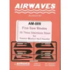 Fine Saw Blade Set No.2. 6 Different Blades In 10 Thou Stainless Steel Razor Saw To Be Used Free Hand Or With The Swann Morton N