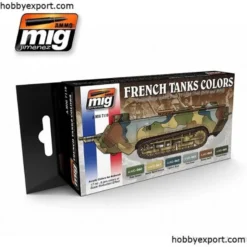 WWI WWII FRANSE CAMOUFLAGE KLEUREN SET