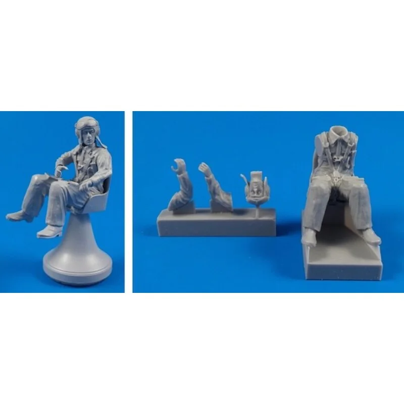 WWII Italiaanse Fiat G-50Bis / G.50-I Sitting Pilot (ontworpen Om Te Worden Gebruikt In Combinatie Met Special Hobby Kits) Reali 1 WWII Italiaanse Fiat G-50Bis / G.50-I Sitting Pilot (ontworpen Om Te Worden Gebruikt In Combinatie Met Special Hobby Kits) Reali