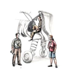 Dornier Do-27 Civilian Crew (piloot, Fotograaf Met Twee Camera's, Vrouwelijke Zoöloog) (ontworpen Om Te Worden Gebruikt Met Spec