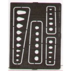 Eduard Ovals Circles With 1 Flat Edge And Tear Drop Shapes Scribing Template. Assorted Sizes