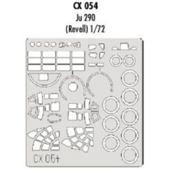 Eduard Junkers Ju 290 (toebehoren Voor Modelbouwsets Van Revell) (made From Yellow Kabuki Tape Produced In Japan)