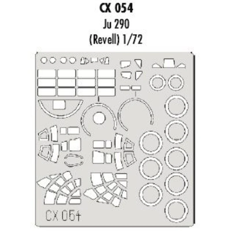 Eduard Junkers Ju 290 (toebehoren Voor Modelbouwsets Van Revell) (made From Yellow Kabuki Tape Produced In Japan) 1 Eduard Junkers Ju 290 (toebehoren Voor Modelbouwsets Van Revell) (made From Yellow Kabuki Tape Produced In Japan)