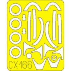 Eduard General Dynamics F-16A Fighting Falcon Fighting Falcon (toebehoren Voor Modelbouwsets Van Hasegawa) (made From Yellow Kabuki Tap