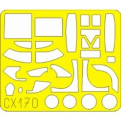 Eduard Douglas A-26C Invader (toebehoren Voor Modelbouwsets Van Italeri) (made From Yellow Kabuki Tape Produced In Japan)