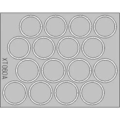 Eduard King Tiger Wheel Paint Masks (toebehoren Voor Modelbouwsets Van Tamiya)