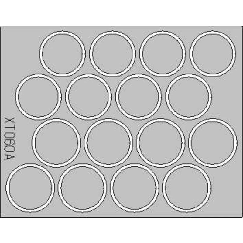 Eduard King Tiger Wheel Paint Masks (toebehoren Voor Modelbouwsets Van Tamiya) 1 Eduard King Tiger Wheel Paint Masks (toebehoren Voor Modelbouwsets Van Tamiya)