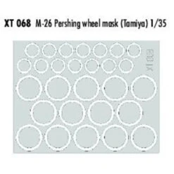 Eduard M26 Pershing Wheel Paint Masks (toebehoren Voor Modelbouwsets Van Tamiya)