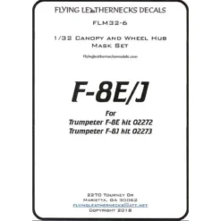 Vought F-8E / F-8J Crusader Canopy En Wheel Mask Set (ontworpen Om Te Worden Gebruikt Met Trumpeter-sets)