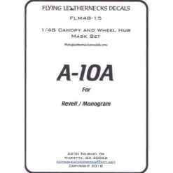 Fairchild A-10A Thunderbolt II Luifel- En Wielmaskerset (ontworpen Voor Gebruik Met Monogram-kits)