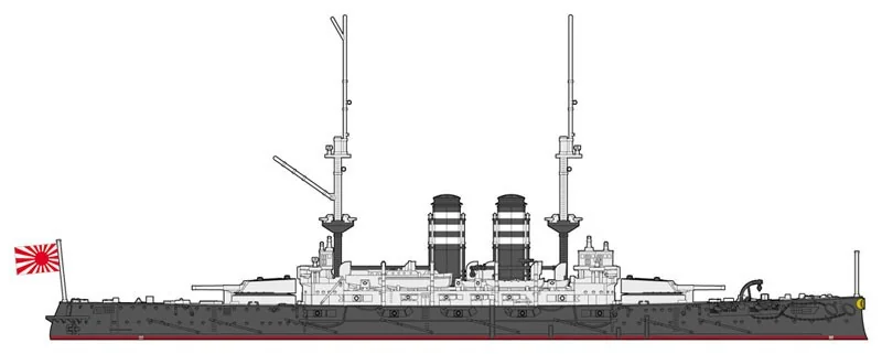 Hasegawa IJN Mikasa 120e Verjaardag + Figuur 2 Hasegawa IJN Mikasa 120e Verjaardag + Figuur - Afbeelding 2