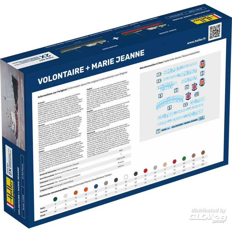 Heller STARTER KIT VOLONTAIRE + MARIE JEANNE Twinset 2 Heller STARTER KIT VOLONTAIRE + MARIE JEANNE Twinset - Afbeelding 2