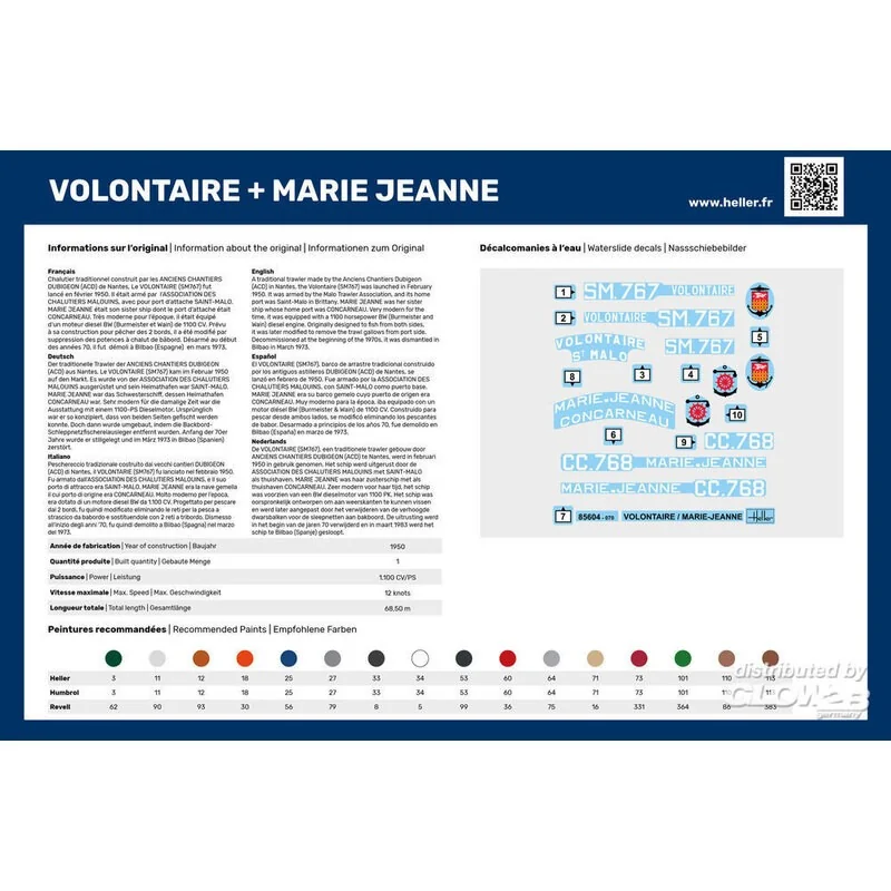 Heller STARTER KIT VOLONTAIRE + MARIE JEANNE Twinset 4 Heller STARTER KIT VOLONTAIRE + MARIE JEANNE Twinset - Afbeelding 4