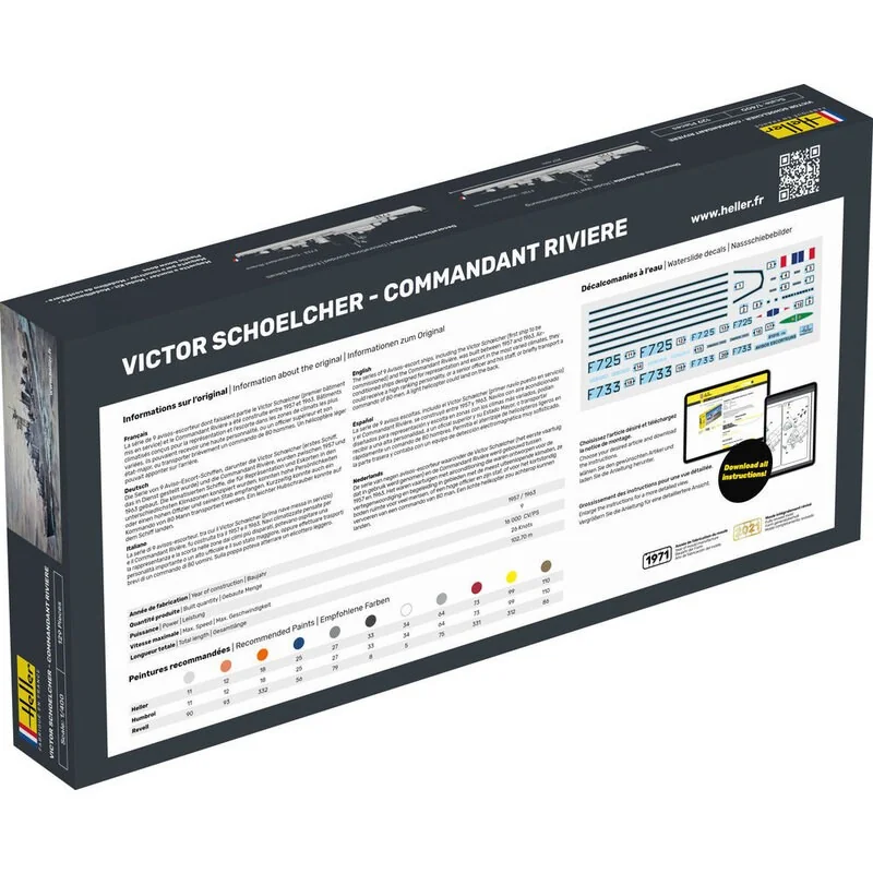 Heller STARTER KIT VICTOR SCHOELCHER - COMMANDANT RIVIERE 3 Heller STARTER KIT VICTOR SCHOELCHER - COMMANDANT RIVIERE - Afbeelding 3