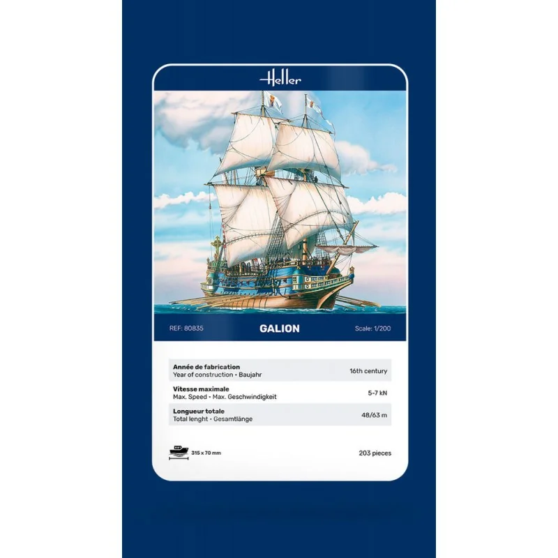 Heller Galion Espagnol 1:200 11 Heller Galion Espagnol 1:200 - Afbeelding 11