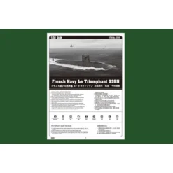 French Navy Le Triomphant SSBN -Tamiya Modelwinkel hobby boss hb83519 french navy le triomphant ssbn 3