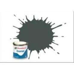 HUMBROL: No 123 Extra Dark Sea Grey Satin; Enamel Paint 14 Ml