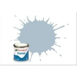 HUMBROL: No 127 US Ghost Grey Satin; Enamel Paint 14 Ml
