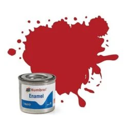 HUMBROL: No 153 Insignia Red Matt; Enamel Paint 14 Ml