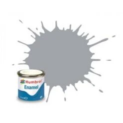 HUMBROL: No 166 Light Aircraft Grey Satin; Enamel Paint 14 Ml
