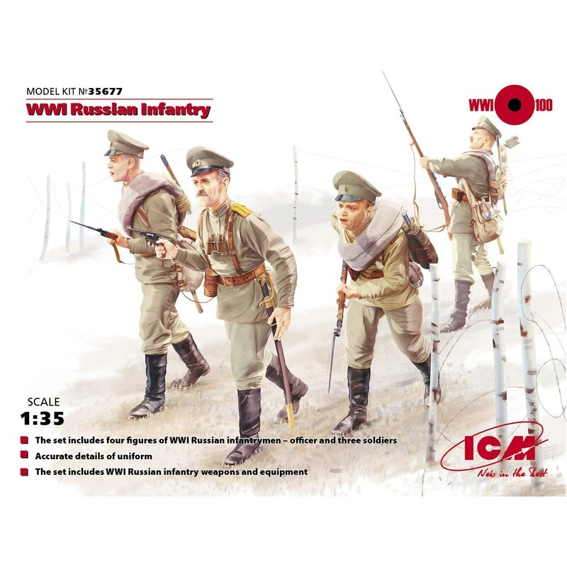 ICM WWI Russian Infantry (Figures 4 X) 1 ICM WWI Russian Infantry (Figures 4 X)