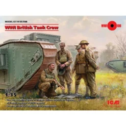 ICM WWI British Tank Crew (4 Figuren) (100% Nieuwe Mallen)