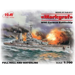 Markgraf (WWI German Battleship) Deze Specifieke Kit Is De Allereerste Poging Van ICM Om De Markgraf Plastic Kit Op Schaal Van 1