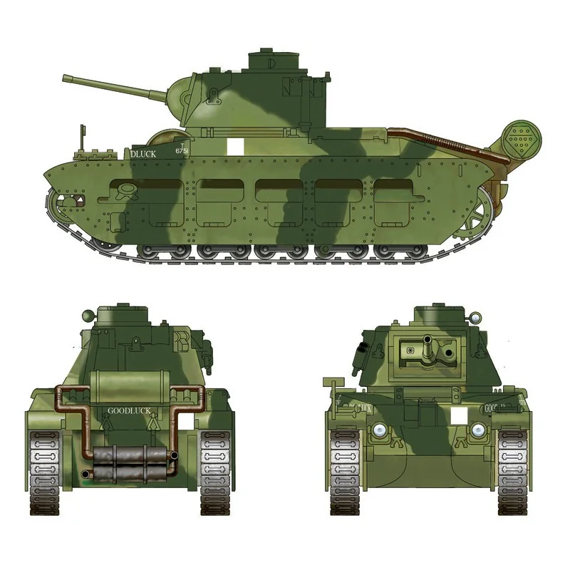 Italeri WWII Battleset Rommel Offensive 1940.The Doos Bevat: 1x MDF Huis 1x MDF Shop 42x British Infantry 50x German Infantry 2x Matilda 2 Italeri WWII Battleset Rommel Offensive 1940.The Doos Bevat: 1x MDF Huis 1x MDF Shop 42x British Infantry 50x German Infantry 2x Matilda - Afbeelding 2