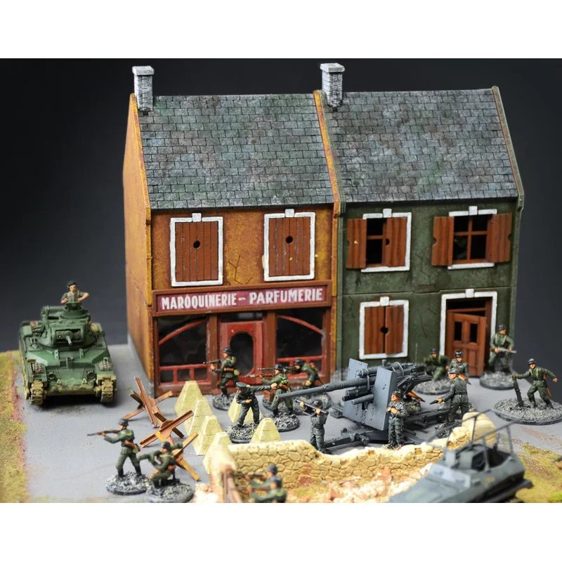 Italeri WWII Battleset Rommel Offensive 1940.The Doos Bevat: 1x MDF Huis 1x MDF Shop 42x British Infantry 50x German Infantry 2x Matilda 11 Italeri WWII Battleset Rommel Offensive 1940.The Doos Bevat: 1x MDF Huis 1x MDF Shop 42x British Infantry 50x German Infantry 2x Matilda - Afbeelding 11