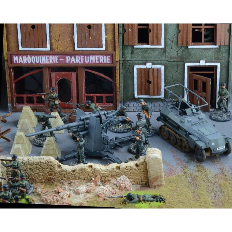 Italeri WWII Battleset Rommel Offensive 1940.The Doos Bevat: 1x MDF Huis 1x MDF Shop 42x British Infantry 50x German Infantry 2x Matilda 12 Italeri WWII Battleset Rommel Offensive 1940.The Doos Bevat: 1x MDF Huis 1x MDF Shop 42x British Infantry 50x German Infantry 2x Matilda - Afbeelding 12