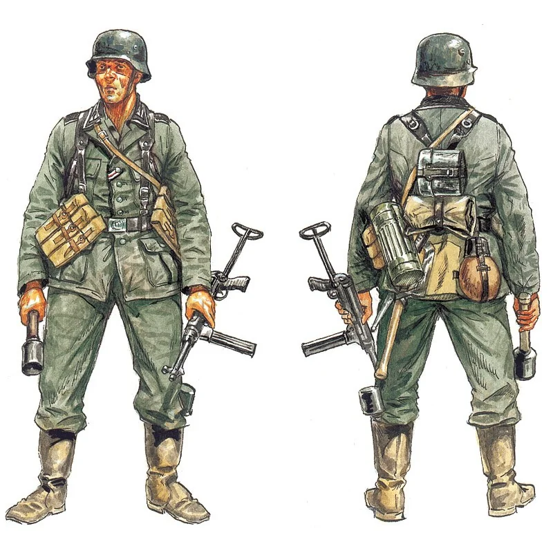 Italeri WWII Battleset Rommel Offensive 1940.The Doos Bevat: 1x MDF Huis 1x MDF Shop 42x British Infantry 50x German Infantry 2x Matilda 4 Italeri WWII Battleset Rommel Offensive 1940.The Doos Bevat: 1x MDF Huis 1x MDF Shop 42x British Infantry 50x German Infantry 2x Matilda - Afbeelding 4