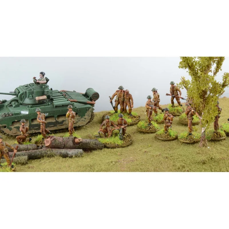 Italeri WWII Battleset Rommel Offensive 1940.The Doos Bevat: 1x MDF Huis 1x MDF Shop 42x British Infantry 50x German Infantry 2x Matilda 8 Italeri WWII Battleset Rommel Offensive 1940.The Doos Bevat: 1x MDF Huis 1x MDF Shop 42x British Infantry 50x German Infantry 2x Matilda - Afbeelding 8