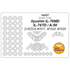 Ilyushin IL-76 / A-50 Luifelverfmasker EN Wielverfmaskermaskers (ontworpen Om Te Worden Gebruikt Met ZVEZDA-sets ZVE7011, ZVE702