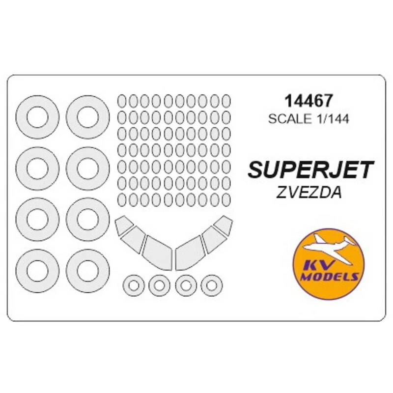 Sukhoi SUPERJET-100 Luifelverfmasker EN Wielverfmasker Maskers (ontworpen Om Te Worden Gebruikt Met ZVEZDA-sets ZVE7009) 1 Sukhoi SUPERJET-100 Luifelverfmasker EN Wielverfmasker Maskers (ontworpen Om Te Worden Gebruikt Met ZVEZDA-sets ZVE7009)