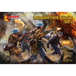 Mars Luftwaffe Field Division Infantry (WWII) 40 Figuren In 8 Poses
