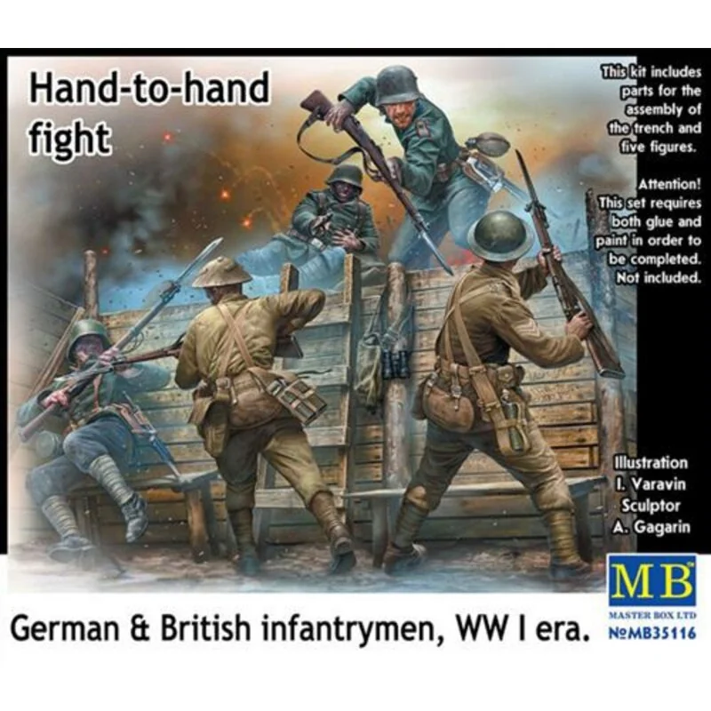 Hand To Hand Fight, German And British Infantrymen, WWI 1 Hand To Hand Fight, German And British Infantrymen, WWI