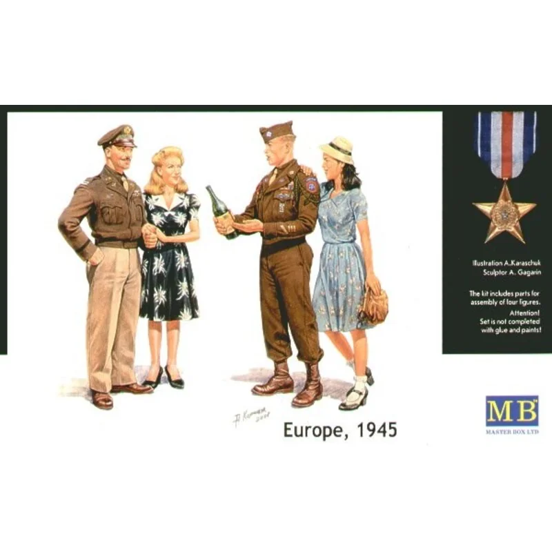 Europe 1945. 2 X G.I.Joes And 2 X Female Companions 1 Europe 1945. 2 X G.I.Joes And 2 X Female Companions