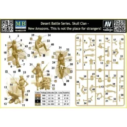 Desert Battle-serie. Skull Clan - New Amazons. Dit Is Niet De Plek Voor Vreemden! -Tamiya Modelwinkel master box mb35199 desert battle serie skull clan new amazons dit 1 7