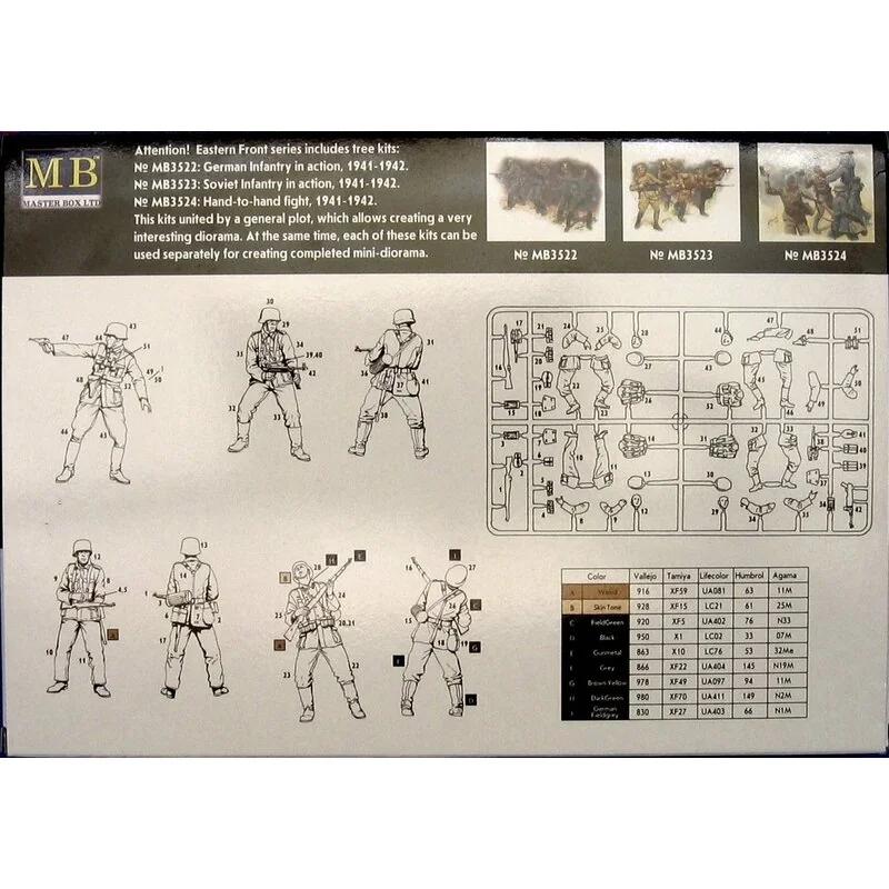 Eastern Front Summer 1941 German Infantry (4 Fig.) 2 Eastern Front Summer 1941 German Infantry (4 Fig.) - Afbeelding 2