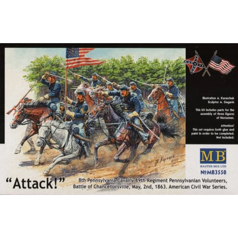 US Civil War Series: The Attack Of The 8th Pennsylvania Cavalry 2 US Civil War Series: The Attack Of The 8th Pennsylvania Cavalry - Afbeelding 2