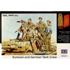 Rommel And German Tank Crew, DAK WWII Era