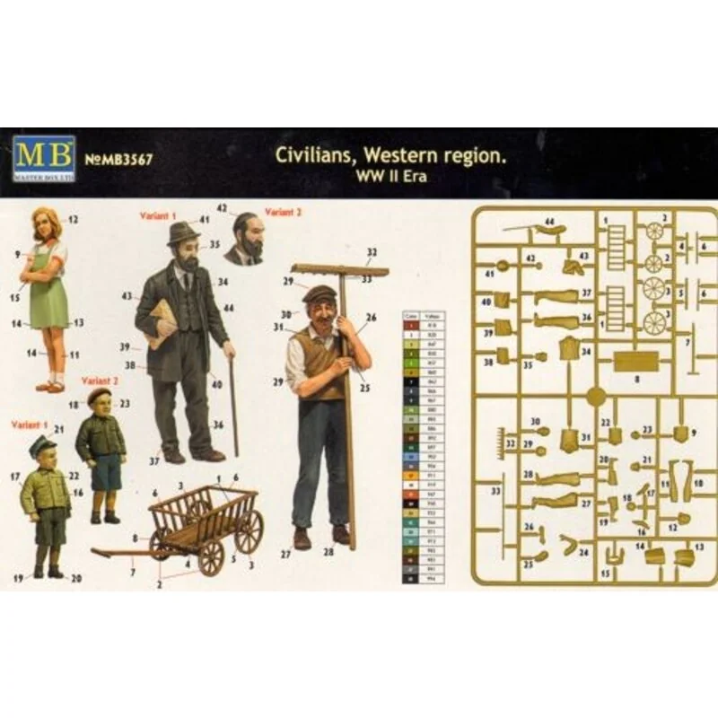 Peasants Western Europe WWII Era 2 Peasants Western Europe WWII Era - Afbeelding 2