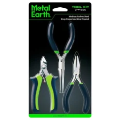 Metal Earth MetalEarth: 3-delige TOOL KIT Voor Metal 3D Metal 3D-model, Bevat Een Snijder, Platte Tang En Naaldklem, Op Kaart, 14+ -Tamiya Modelwinkel metal earth 5061905 metalearth 3 delige tool kit voor metal 3d metal 1 3