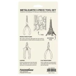 Metal Earth MetalEarth: 3-delige TOOL KIT Voor Metal 3D Metal 3D-model, Bevat Een Snijder, Platte Tang En Naaldklem, Op Kaart, 14+ -Tamiya Modelwinkel metal earth 5061905 metalearth 3 delige tool kit voor metal 3d metal 1 4