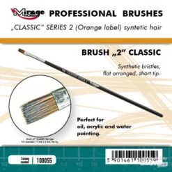 MIRAGE BORSTEL VLAK HOGE KWALITEIT CLASSIC SERIES 2 Maat 2