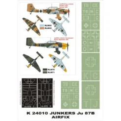 Junkers Ju 87B 2 Canopy Mask (exterior And Interior) + 5 Insignia Masks (designed To Be Farming With Airfix Kits)