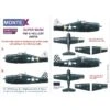 Grumman F6F-5 Hellcat 2 Hemelmasker (buiten En Binnen) + 4 Insignia-maskers (ontworpen Om Te Worden Gebruikt Met Airfix-sets) 1,