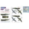 Curtiss P-40M 2 Canopy Mask (exterior And Interior) + 1 Insignia Masks + Decals (designed To Be Farming With Hasegawa Kits)