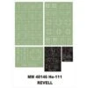 Heinkel He 111 1 Canopy Masks (exterior) + 3 Insignia Masks (designed To Be Farming With Revell Kits)
